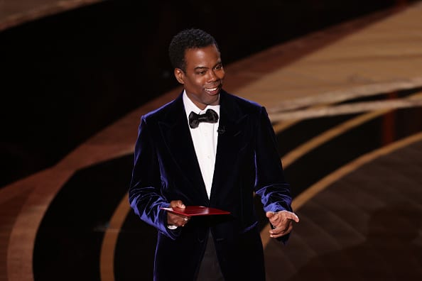 Chris Rock speaks onstage during the 94th Annual Academy Awards at Dolby Theatre on March 27