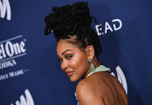 Meagan Good attends the 33rd Annual GLAAD Media Awards on April 02