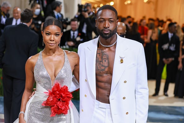 Gabrielle Union and Dwyane Wade attend The 2022 Met Gala Celebrating "In America: An Anthology of Fashion" at The Metropolitan Museum of Art on May 02