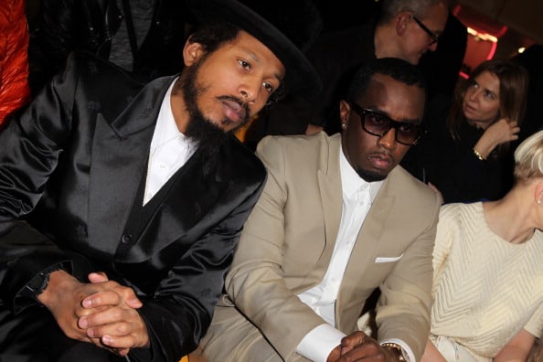Shyne and Sean Combs attends the Kenzo Ready-To-Wear Fall/Winter 2012 show as part of Paris Fashion Week on March 4
