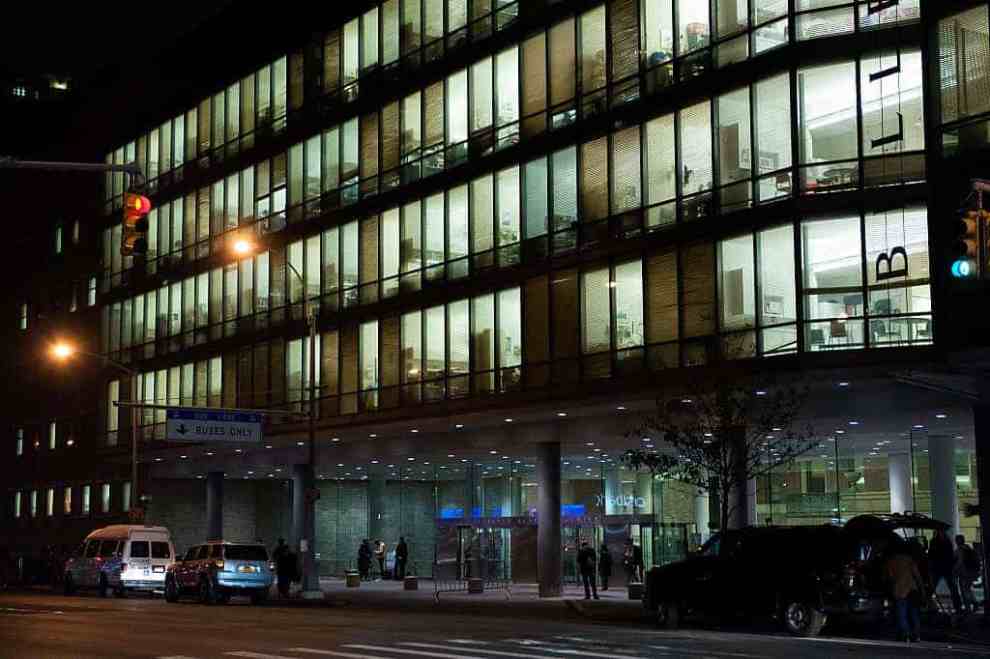 Doctors taking care of a patient|Picture of Bellevue hospital