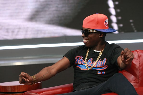 Recording artist Bob Shmurda attends 106 & Park at BET studio on November 12