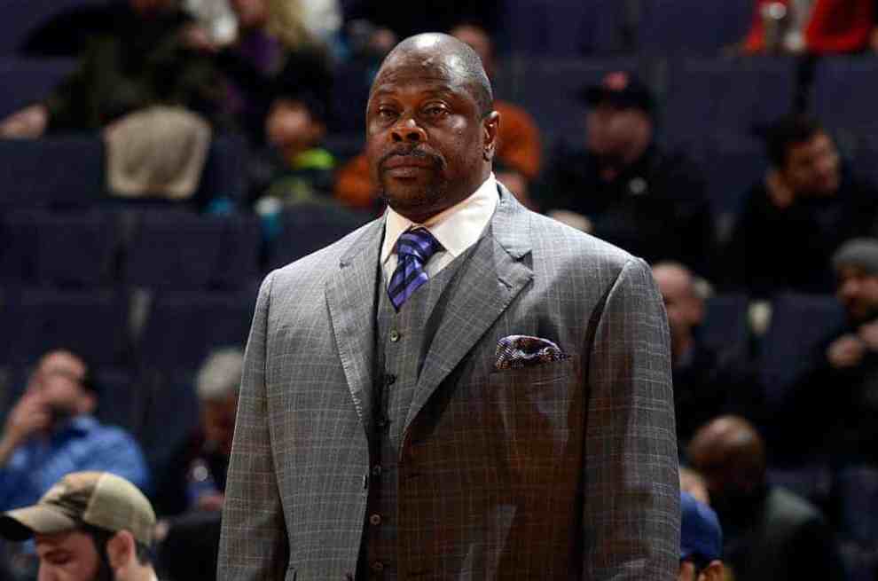 Patrick Ewing wearing a suit