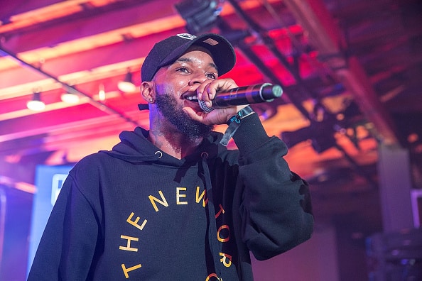 Tory Lanez takes the stage at the Bud Light Factory during the Interscope Showcase on March 17