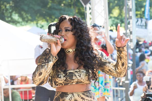 Singer Jhonni Blaze performs on stage during the 2016 Pure Heat Community Festival at Piedmont Park on September 4