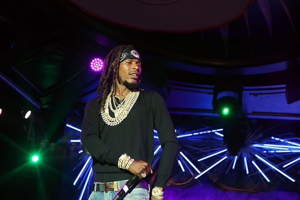 Fetty Wap performs "Fuck The Cake We Want The Bands": Lyor Cohen's 300 Entertainment 2 Year Anniversary Party at Diamond Horseshoe at the Paramount Hotel on September 20