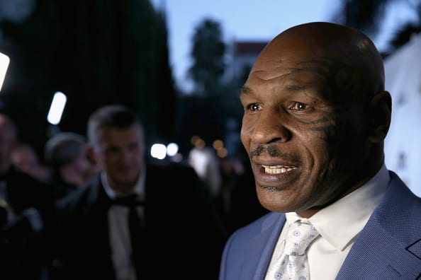 Mike Tyson attends the Hollywood Walk of Fame Honors at Taglyan Complex on October 25