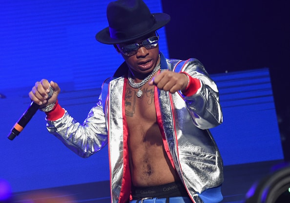 Plies performs during V-103 Live Pop Up Concert at Philips Arena on March 25