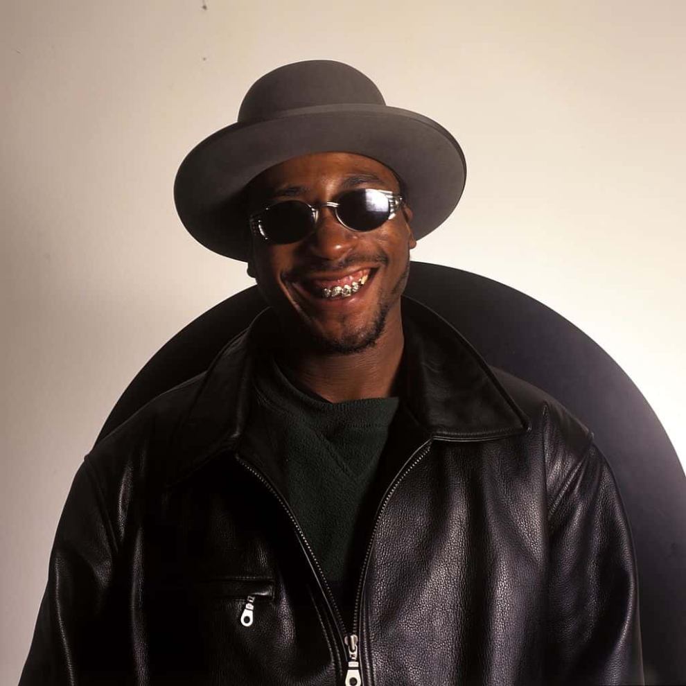 Ol' Dirty Bastard smiling at the picture