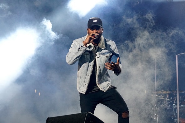 Bryson Tiller performs onstage at night two of the STAPLES Center Concert