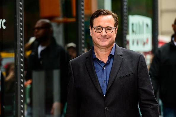 Actor Bob Saget leaves the "AOL Build" taping at the AOL Studios on September 18