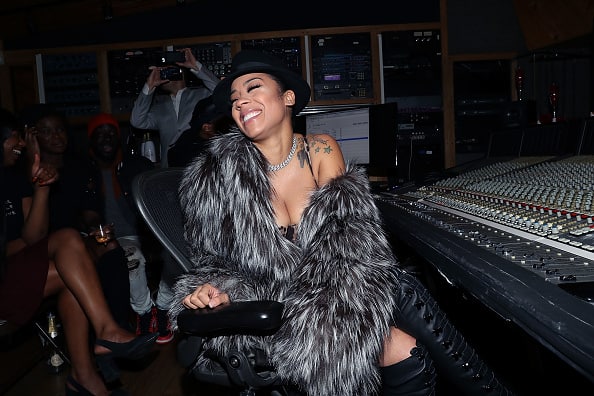 Keyshia Cole attends her "11:11 Reset" Listening Party at Premiere Recording Studio on October 18
