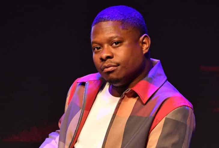 Jason Mitchell looking at the camera