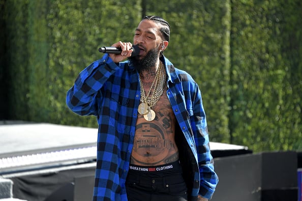 Nipsey Hussle performs onstage at Live! Red! Ready! Pre-Show
