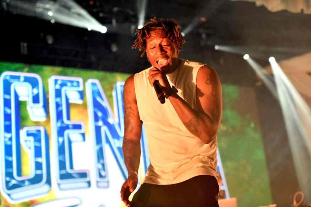 Lecrae performs onstage during the Agenda Festival on June 30