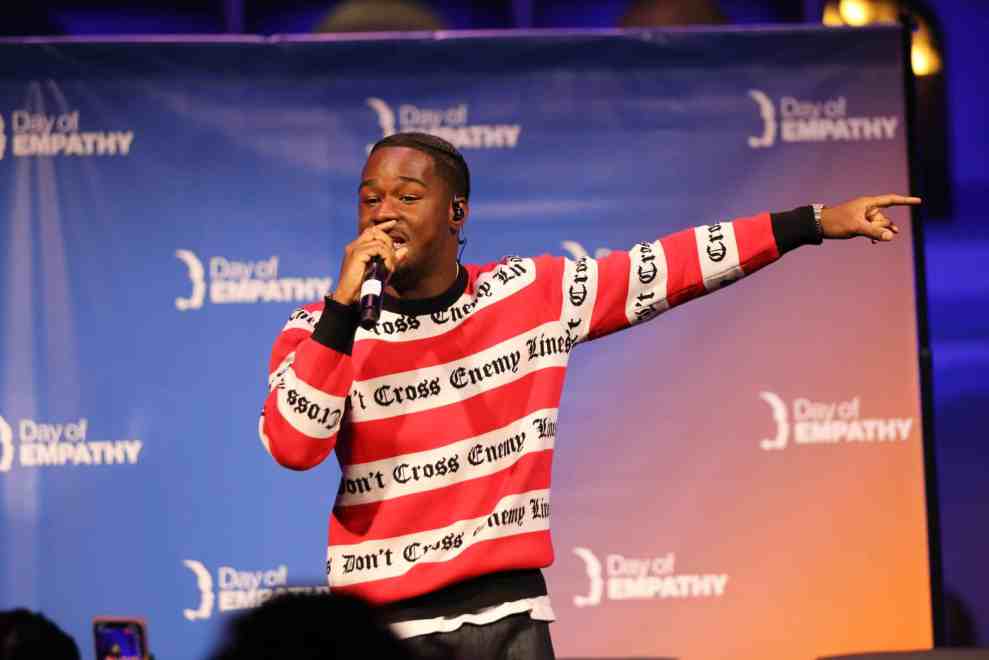 Reuben Vincent performs at Day of Empathy