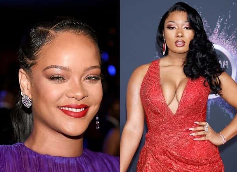 Rihanna and Megan Thee Stallion