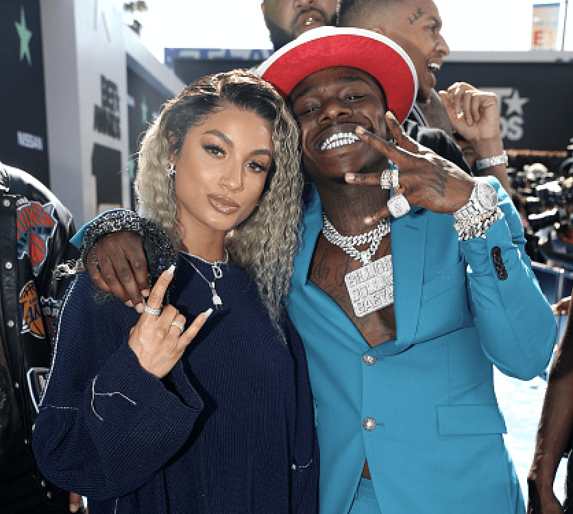 (L-R) DaniLeigh and DaBaby attend the 2019 BET Awards at Microsoft Theater on June 23