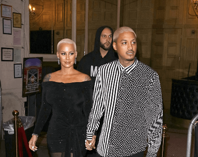 Amber Rose and AE are seen on December 05