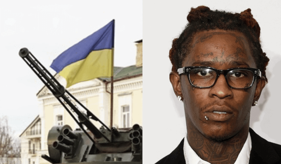 Ukraine flag + Young Thug