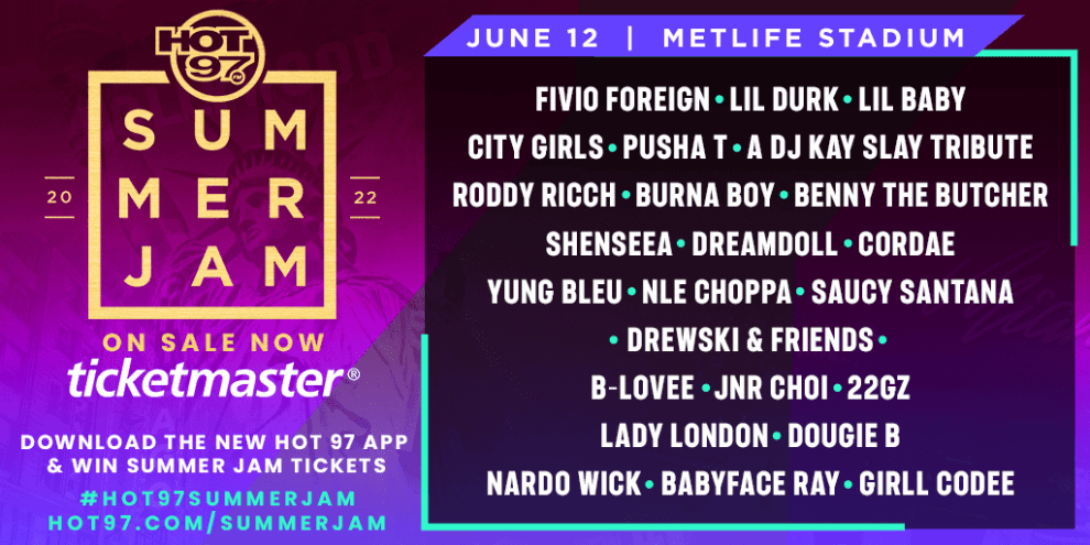 Summer Jam 2022 Updated Lineup