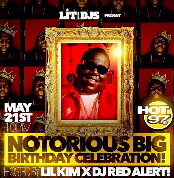 NOTORIOUS BIG Birthday mix Flyer with Biggie