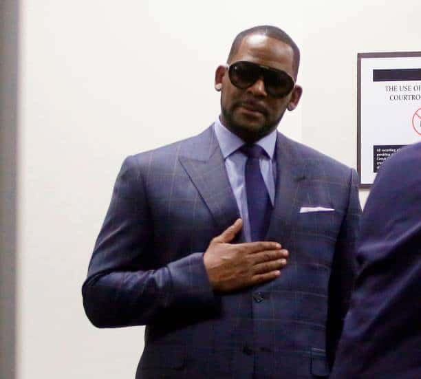 R.Kelly wearing a suit