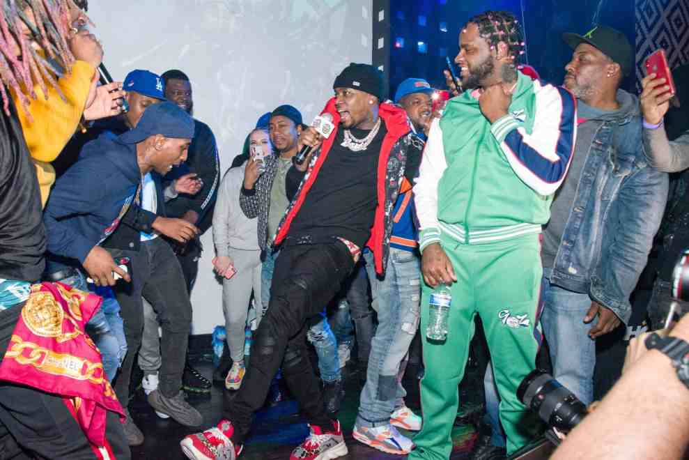 Favio Foreign Surrounded By Friends & Crew On SOB's Stage