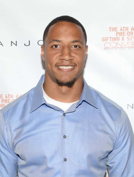 Eric Reid attends the Sean John NFL Pre-Draft Gifting & Style Suite - Day 2 on April 24
