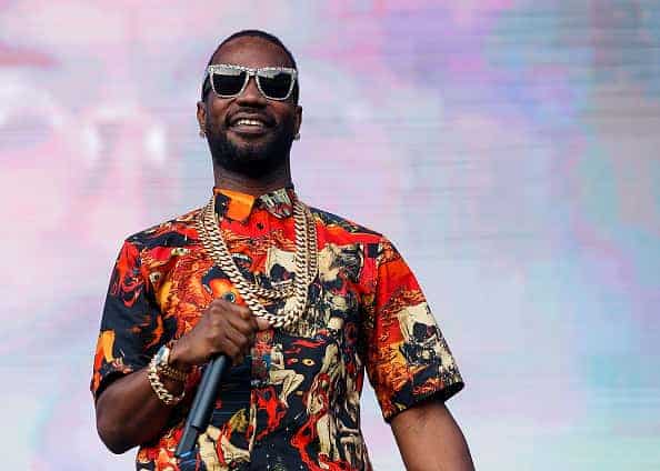 Rapper Juicy J performs on stage during day 2 of Center Of Gravity 2018 at Kelowna City Park on July 28