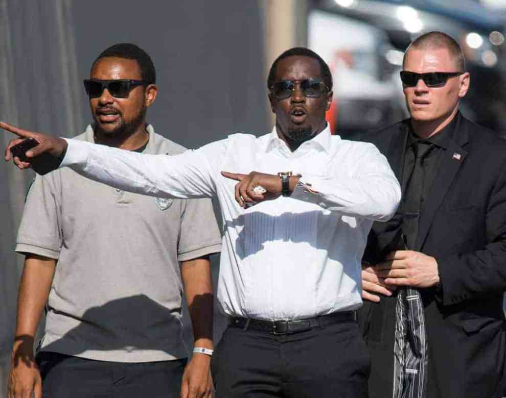 Diddy seen arriving at 'Jimmy Kimmel Live' on August 01