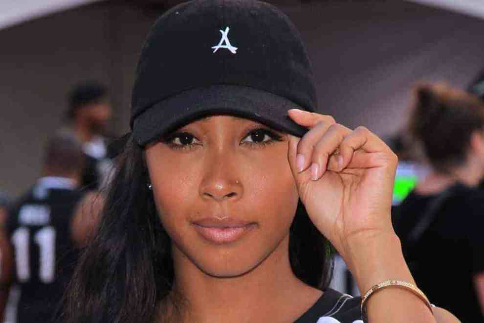 Apryl Jones attends The Nike 3ON3 Celebrity Basketball Game at L.A. LIVE Microsoft Square on August 3