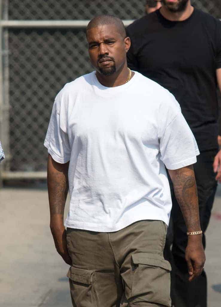 Kanye West at 'Jimmy Kimmel Live' on August 09