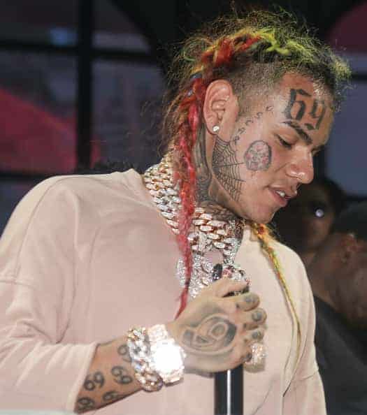 6ix9ine performing on stage