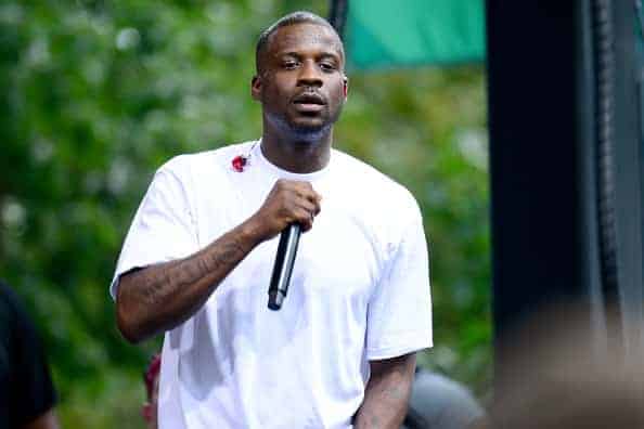 Jay Rock performing on stage