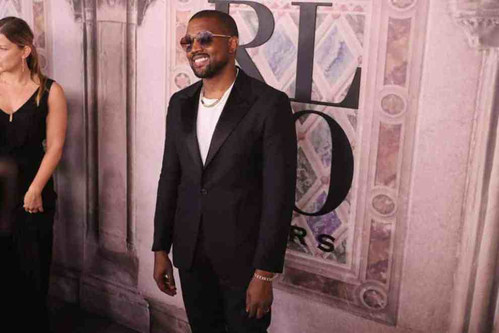 Kanye West attends the Ralph Lauren fashion show during New York Fashion Week September 2018