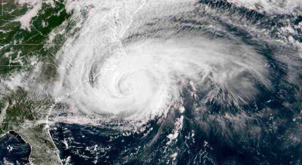 Arial Picture of Hurricane Florence