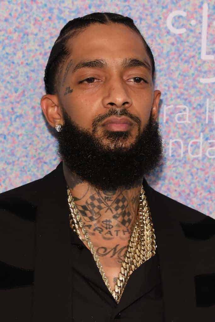 Nipsey Hussle wearing all black