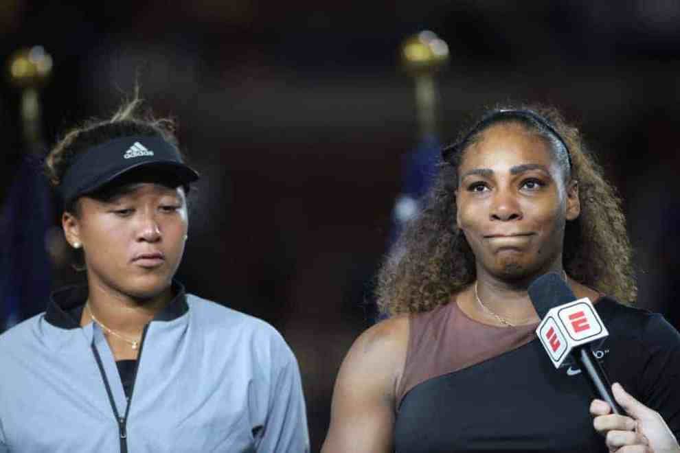 Serena Williams and Naomi Osaka at the 2018 US Open