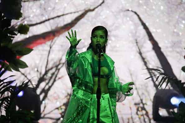 Jhene Aiko performs as part of her TRIP tour at Logan Campbell Centre on September 20