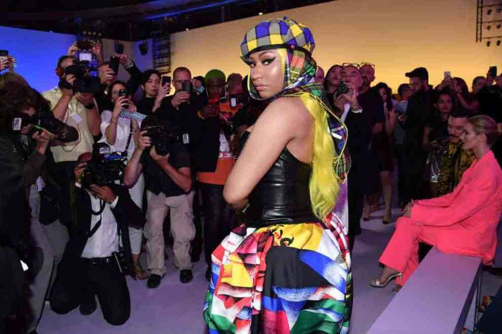 Nicki Minaj attends Versace - Front Row - Milan Fashion Week Spring/Summer 2019