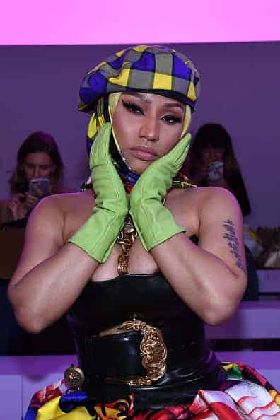 Nicki MInaj  attends Versace - Front Row - Milan Fashion Week Spring/Summer 2019