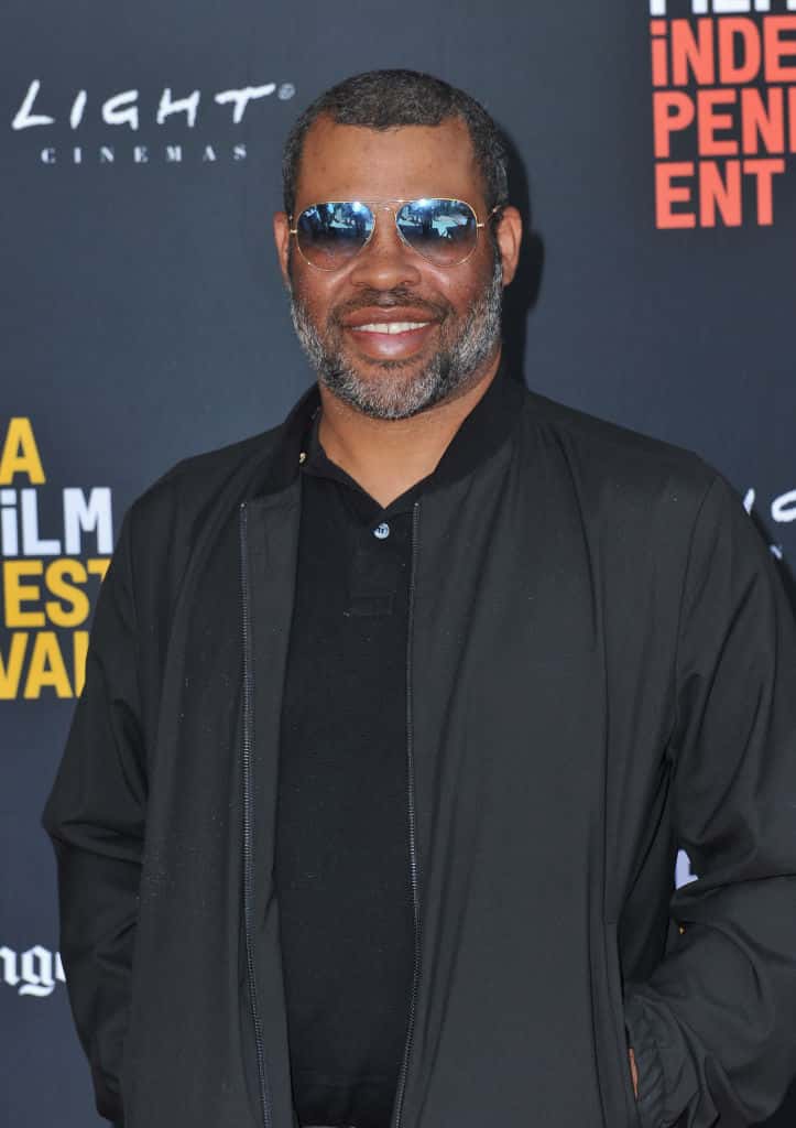 Jordan Peele wearing all black attends Independent Film Festival