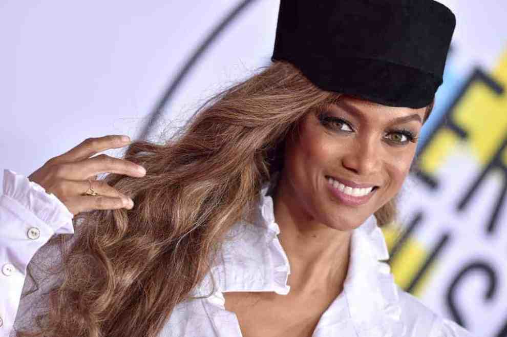 Tyra Banks attends the 2018 American Music Awards at Microsoft Theater on October 9