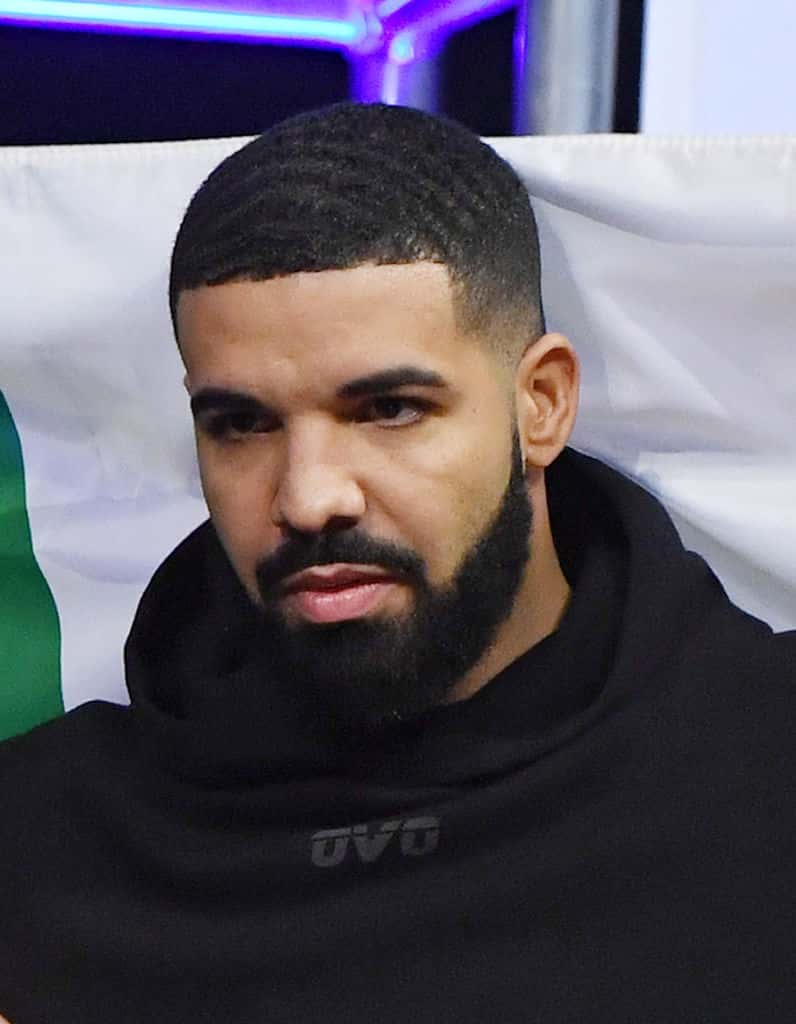 Rapper drake attends Conor McGregor's ceremonial weigh-in for UFC 229 at T-Mobile Arena on October 05
