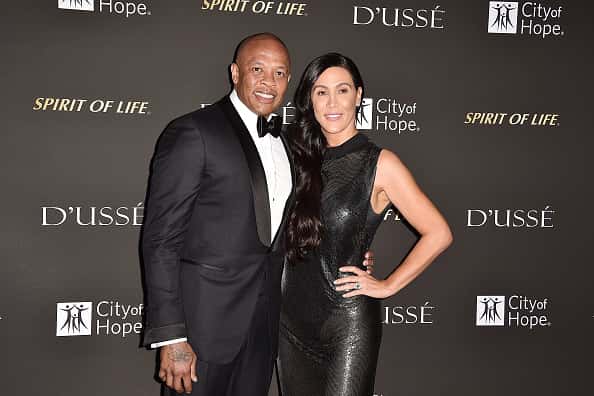 Dr. Dre and Nicole Young attend the 2018 City Of Hope Gala at Barker Hangar on October 11
