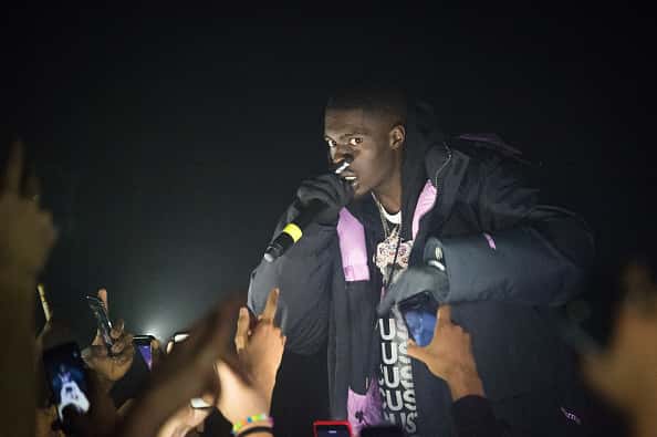 Sheck Wes performing on stage