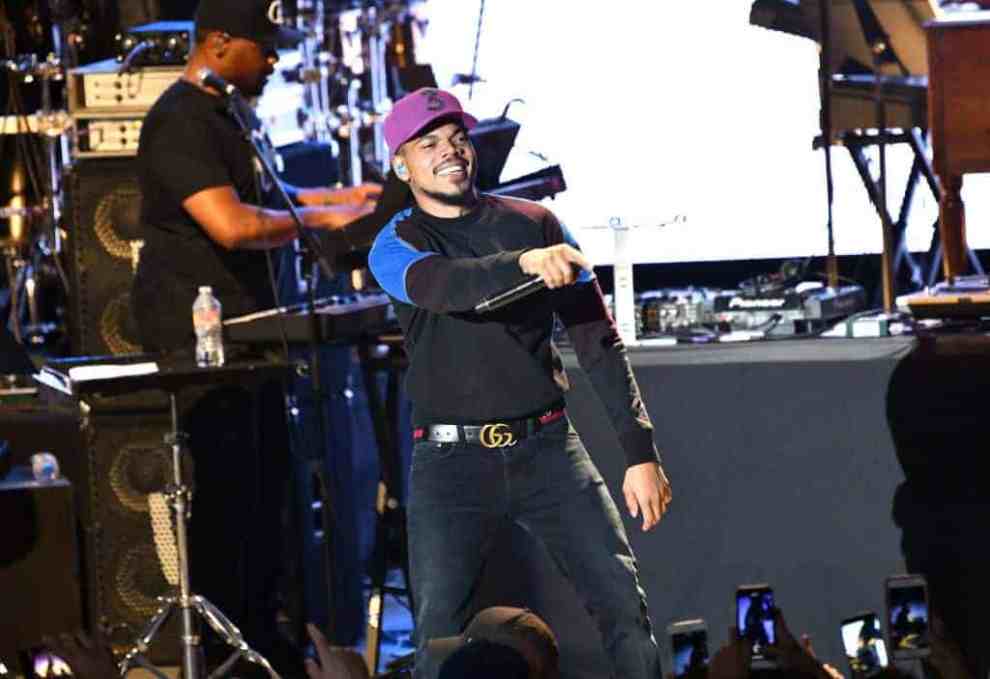 Musician Chance the Rapper performs onstage during the Mac Miller: A Celebration of Life benefit concert on October 31