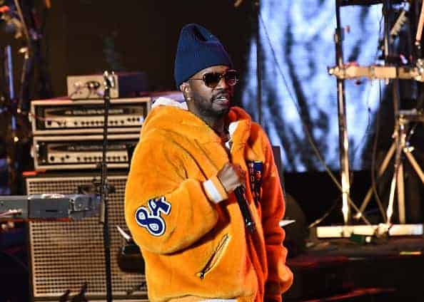Rapper Juicy J of the Three 6 Mafia performs onstage during the Mac Miller: A Celebration of