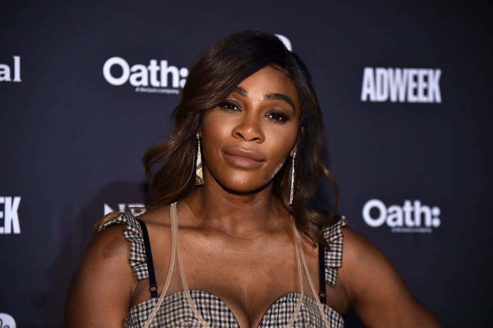Serena Williams looking into the camera